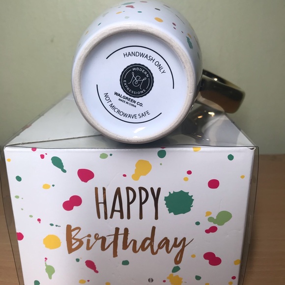 Modern Expresions “ Happy Birthday “ Ceramic Mug - Picture 6 of 7